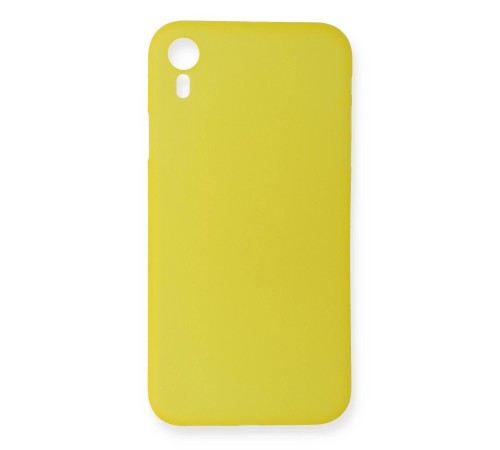 iPhone XR Kılıf PP Ultra İnce Kapak - Sarı iPhone XR Kılıf PP Ultra İnce Kapak - Sarı