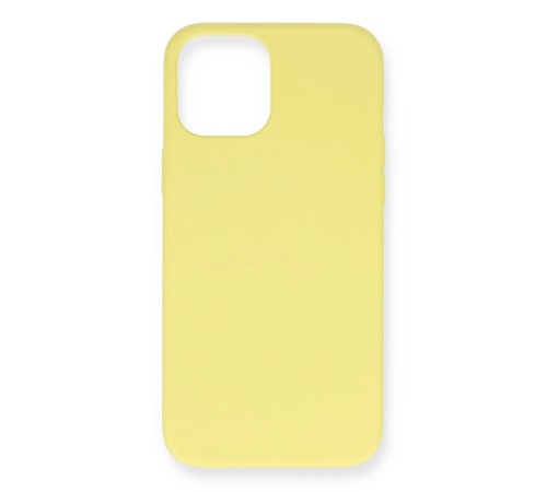 iPhone 12 Mini Kılıf Nano içi Kadife Silikon - Sarı iPhone 12 Mini Kılıf Nano içi Kadife Silikon - Sarı
