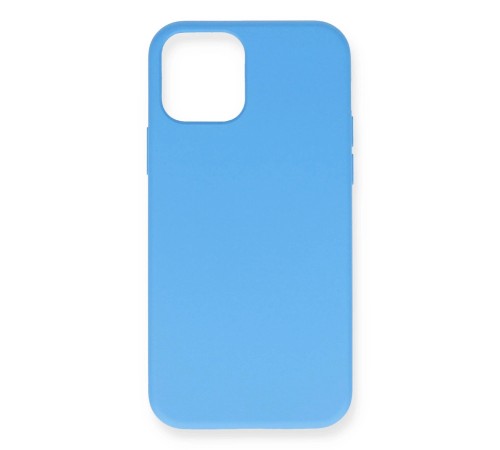iPhone 12 Mini Kılıf Nano içi Kadife Silikon - Mavi iPhone 12 Mini Kılıf Nano içi Kadife Silikon - Mavi