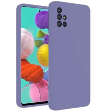 Samsung Galaxy A31 Kılıf Nano içi Kadife Silikon - Lila