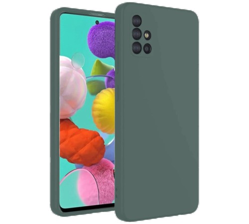 Samsung Galaxy A31 Kılıf Nano içi Kadife Silikon - Koyu Yeşil Samsung Galaxy A31 Kılıf Nano içi Kadife Silikon - Koyu Yeşil
