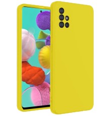 Samsung Galaxy A31 Kılıf Nano içi Kadife Silikon - Sarı