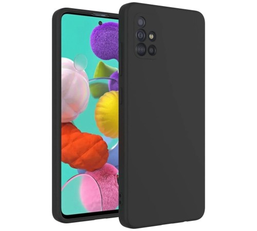 Samsung Galaxy A31 Kılıf Nano içi Kadife Silikon - Siyah Samsung Galaxy A31 Kılıf Nano içi Kadife Silikon - Siyah