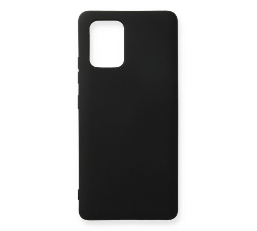 Samsung Galaxy A91 / S10 Lite Kılıf Nano içi Kadife Silikon - Siyah Samsung Galaxy A91 / S10 Lite Kılıf Nano içi Kadife Silikon - Siyah
