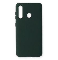 Samsung Galaxy M40 Kılıf Nano içi Kadife Silikon - Koyu Yeşil