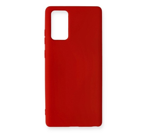 Samsung Galaxy Note 20 Kılıf Nano içi Kadife Silikon - Kırmızı