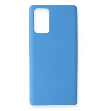 Samsung Galaxy Note 20 Kılıf Nano içi Kadife Silikon - Mavi
