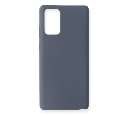Samsung Galaxy Note 20 Kılıf Nano içi Kadife Silikon - Gri