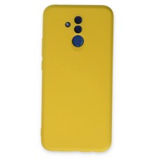 Huawei Mate 20 Lite Kılıf Nano içi Kadife Silikon - Sarı