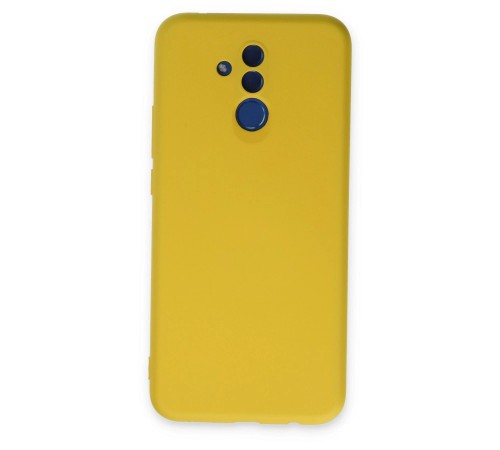 Huawei Mate 20 Lite Kılıf Nano içi Kadife Silikon - Sarı Huawei Mate 20 Lite Kılıf Nano içi Kadife Silikon - Sarı