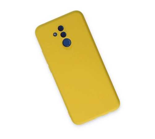 Huawei Mate 20 Lite Kılıf Nano içi Kadife Silikon - Sarı Huawei Mate 20 Lite Kılıf Nano içi Kadife Silikon - Sarı