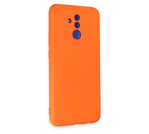Huawei Mate 20 Lite Kılıf Nano içi Kadife Silikon - Turuncu Huawei Mate 20 Lite Kılıf Nano içi Kadife Silikon - Turuncu