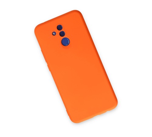 Huawei Mate 20 Lite Kılıf Nano içi Kadife Silikon - Turuncu Huawei Mate 20 Lite Kılıf Nano içi Kadife Silikon - Turuncu