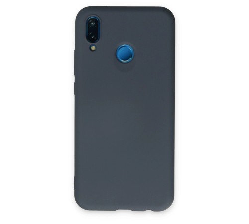 Huawei P20 Lite Kılıf Nano içi Kadife Silikon - Gri Huawei P20 Lite Kılıf Nano içi Kadife Silikon - Gri