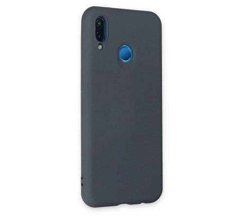 Huawei P20 Lite Kılıf Nano içi Kadife Silikon - Gri Huawei P20 Lite Kılıf Nano içi Kadife Silikon - Gri