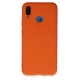 Huawei P20 Lite Kılıf Nano içi Kadife Silikon - Turuncu