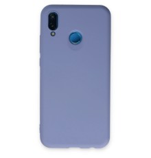 Huawei P20 Lite Kılıf Nano içi Kadife Silikon - Lila