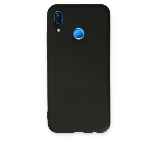Huawei P20 Lite Kılıf Nano içi Kadife Silikon - Siyah Huawei P20 Lite Kılıf Nano içi Kadife Silikon - Siyah