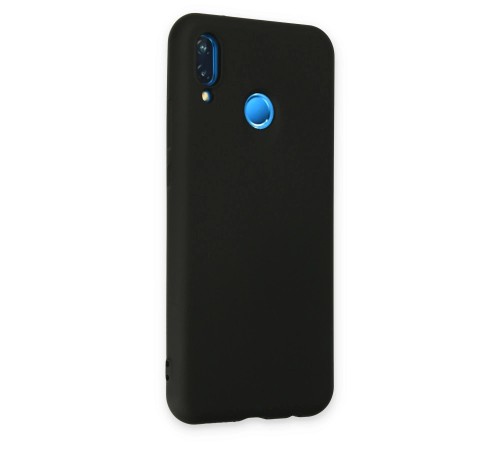 Huawei P20 Lite Kılıf Nano içi Kadife Silikon - Siyah Huawei P20 Lite Kılıf Nano içi Kadife Silikon - Siyah