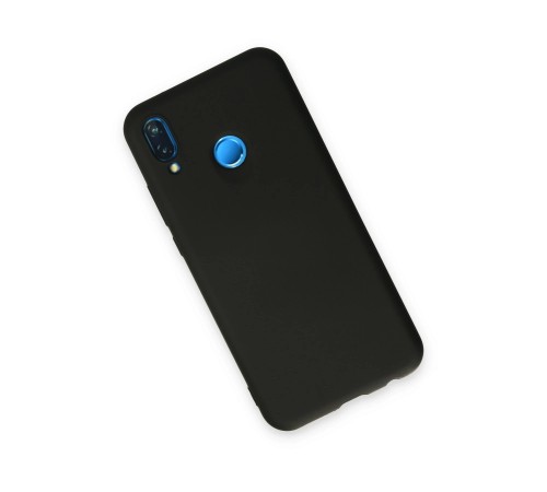 Huawei P20 Lite Kılıf Nano içi Kadife Silikon - Siyah Huawei P20 Lite Kılıf Nano içi Kadife Silikon - Siyah