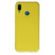 Huawei P20 Lite Kılıf Nano içi Kadife Silikon - Sarı