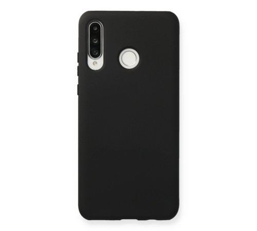 Huawei P30 Lite Kılıf Nano içi Kadife Silikon - Siyah Huawei P30 Lite Kılıf Nano içi Kadife Silikon - Siyah