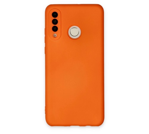 Huawei P30 Lite Kılıf Nano içi Kadife Silikon - Turuncu Huawei P30 Lite Kılıf Nano içi Kadife Silikon - Turuncu