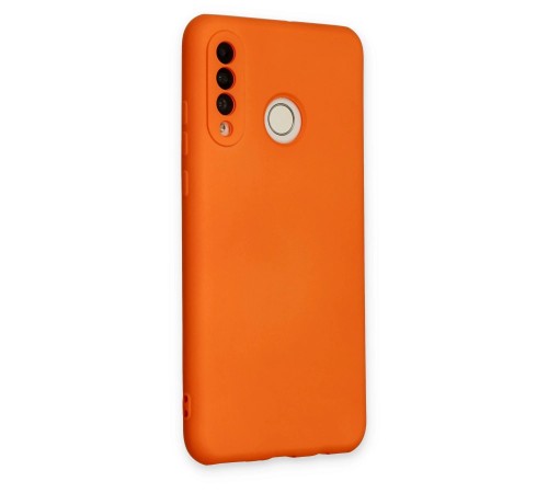 Huawei P30 Lite Kılıf Nano içi Kadife Silikon - Turuncu Huawei P30 Lite Kılıf Nano içi Kadife Silikon - Turuncu