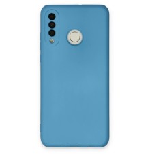 Huawei P30 Lite Kılıf Nano içi Kadife Silikon - Mavi