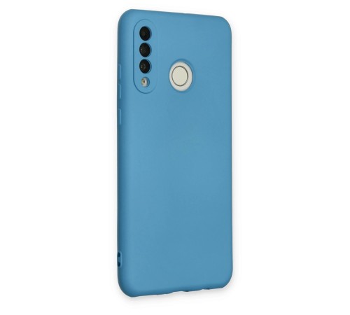Huawei P30 Lite Kılıf Nano içi Kadife Silikon - Mavi Huawei P30 Lite Kılıf Nano içi Kadife Silikon - Mavi