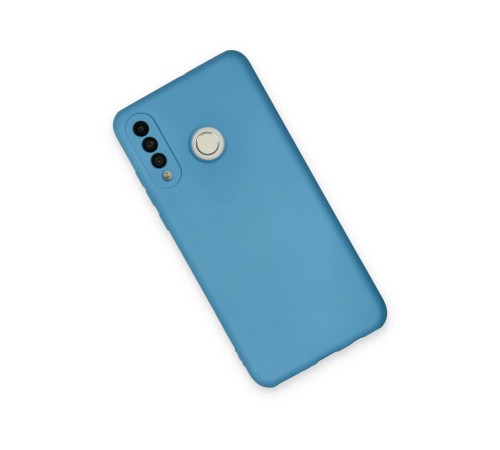 Huawei P30 Lite Kılıf Nano içi Kadife Silikon - Mavi Huawei P30 Lite Kılıf Nano içi Kadife Silikon - Mavi