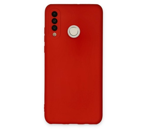 Huawei P30 Lite Kılıf Nano içi Kadife Silikon - Kırmızı Huawei P30 Lite Kılıf Nano içi Kadife Silikon - Kırmızı