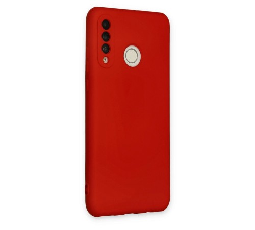 Huawei P30 Lite Kılıf Nano içi Kadife Silikon - Kırmızı Huawei P30 Lite Kılıf Nano içi Kadife Silikon - Kırmızı
