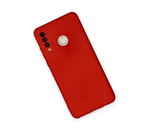 Huawei P30 Lite Kılıf Nano içi Kadife Silikon - Kırmızı Huawei P30 Lite Kılıf Nano içi Kadife Silikon - Kırmızı