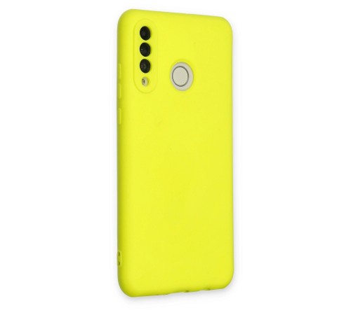 Huawei P30 Lite Kılıf Nano içi Kadife Silikon - Sarı Huawei P30 Lite Kılıf Nano içi Kadife Silikon - Sarı