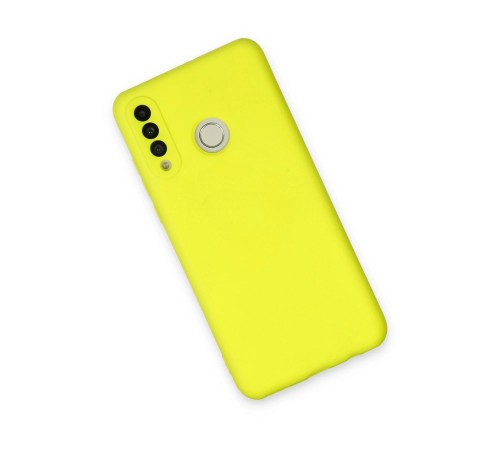 Huawei P30 Lite Kılıf Nano içi Kadife Silikon - Sarı Huawei P30 Lite Kılıf Nano içi Kadife Silikon - Sarı