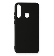 Huawei Y6P Kılıf Nano içi Kadife Silikon - Siyah