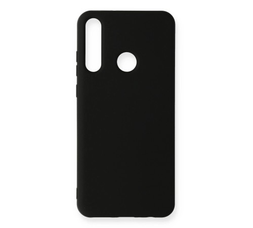 Huawei Y6P Kılıf Nano içi Kadife Silikon - Siyah Huawei Y6P Kılıf Nano içi Kadife Silikon - Siyah
