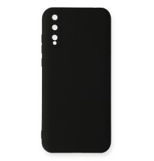 Huawei P Smart S Kılıf Nano içi Kadife Silikon - Siyah