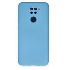 Xiaomi Redmi Note 9 Kılıf Nano içi Kadife Silikon - Mavi