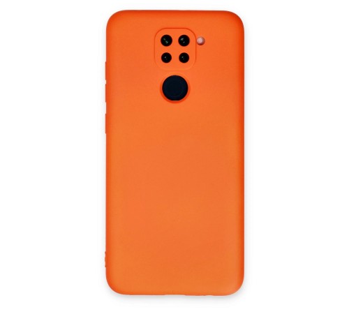 Xiaomi Redmi Note 9 Kılıf Nano içi Kadife Silikon - Turuncu Xiaomi Redmi Note 9 Kılıf Nano içi Kadife Silikon - Turuncu