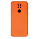 Xiaomi Redmi Note 9 Kılıf Nano içi Kadife Silikon - Turuncu