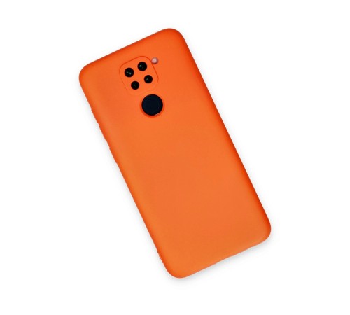 Xiaomi Redmi Note 9 Kılıf Nano içi Kadife Silikon - Turuncu Xiaomi Redmi Note 9 Kılıf Nano içi Kadife Silikon - Turuncu