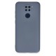 Xiaomi Redmi Note 9 Kılıf Nano içi Kadife Silikon - Gri