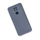 Xiaomi Redmi Note 9 Kılıf Nano içi Kadife Silikon - Gri