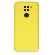 Xiaomi Redmi Note 9 Kılıf Nano içi Kadife Silikon - Sarı