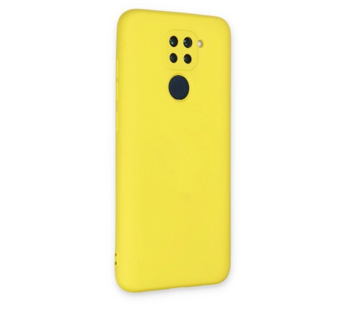 Xiaomi Redmi Note 9 Kılıf Nano içi Kadife Silikon - Sarı Xiaomi Redmi Note 9 Kılıf Nano içi Kadife Silikon - Sarı