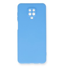 Xiaomi Redmi Note 9 Pro Kılıf Nano içi Kadife Silikon - Mavi