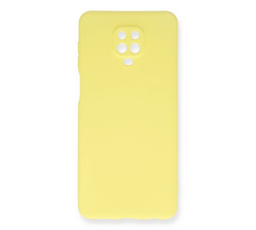 Xiaomi Redmi Note 9 Pro Kılıf Nano içi Kadife Silikon - Sarı Xiaomi Redmi Note 9 Pro Kılıf Nano içi Kadife Silikon - Sarı