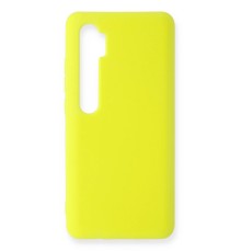 Xiaomi Mi Note 10 Lite Kılıf Nano içi Kadife Silikon - Sarı